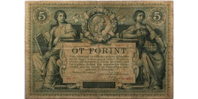5 forint 1881